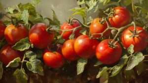 a bunch of red tomatoes- Tomato Seeds for Planting