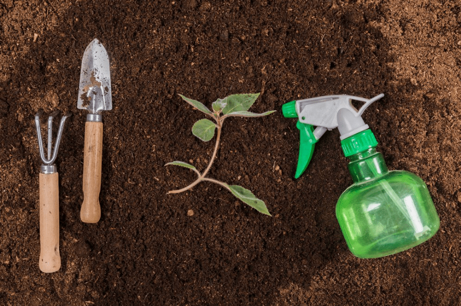 some gardening equipment