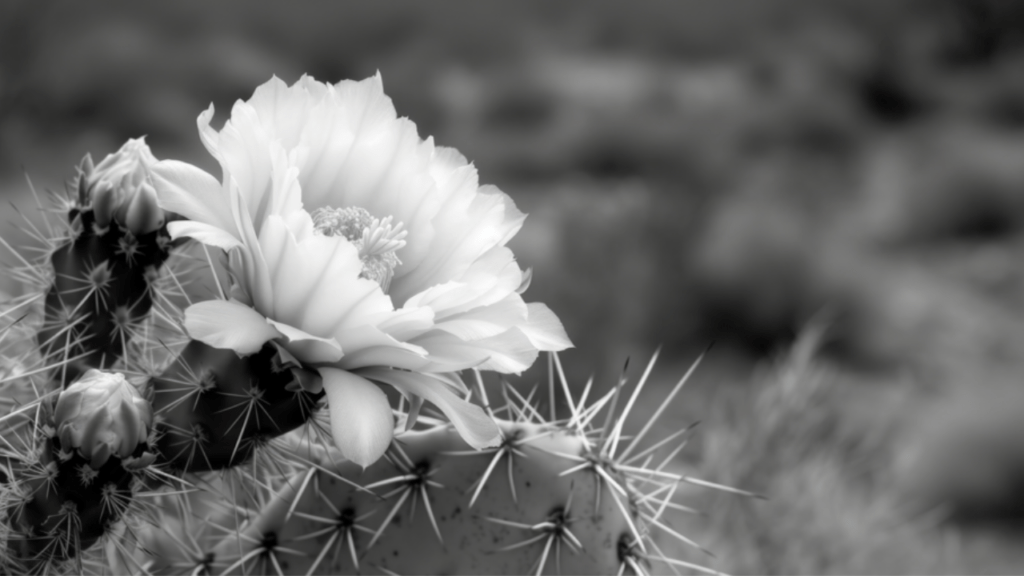 white flower black