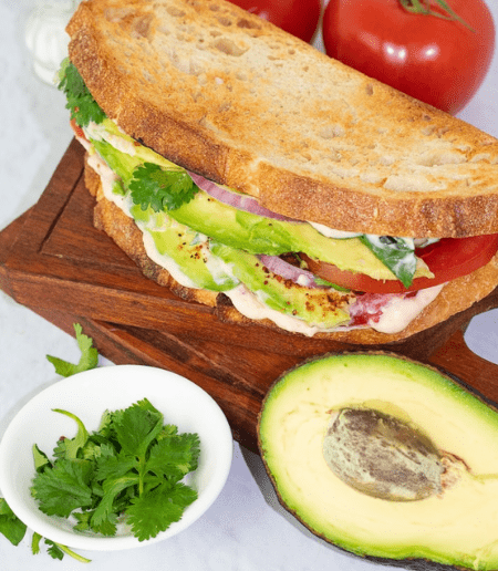 Avocado sandwiches