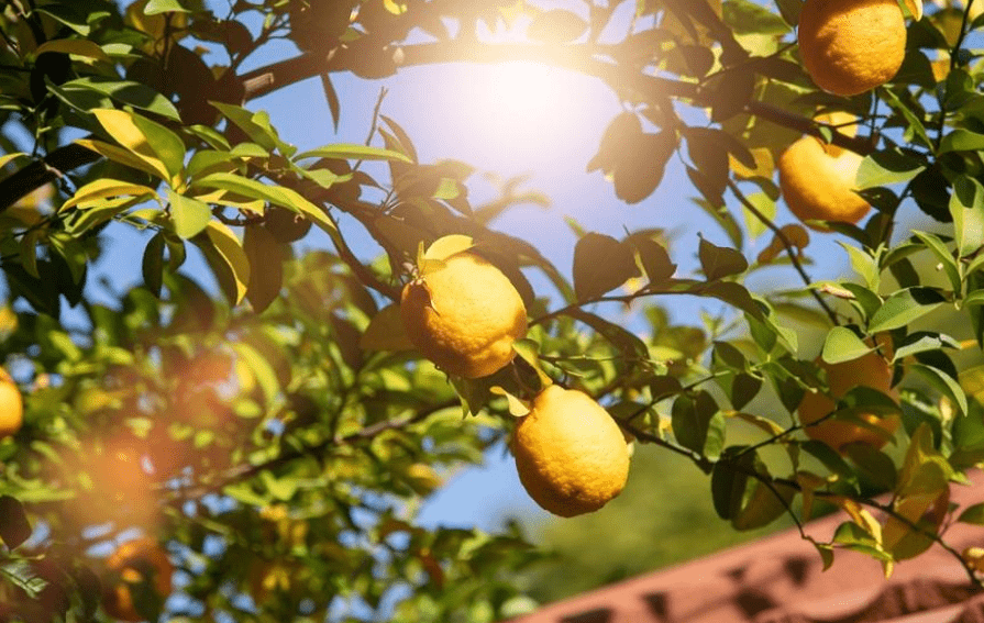 sunlight requirements for lemon trees