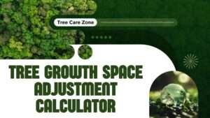 Tree Growth Space Adjustment Calculator