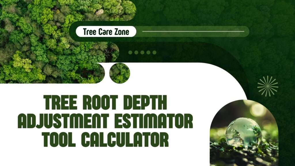 Tree Root Depth Adjustment Estimator Tool Calculator