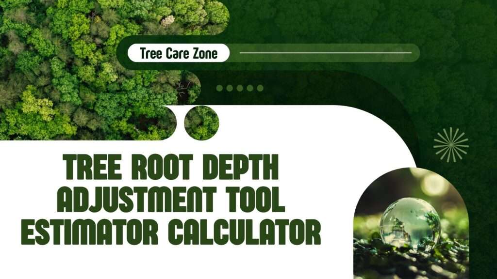 Tree Root Depth Adjustment Tool Estimator Calculator