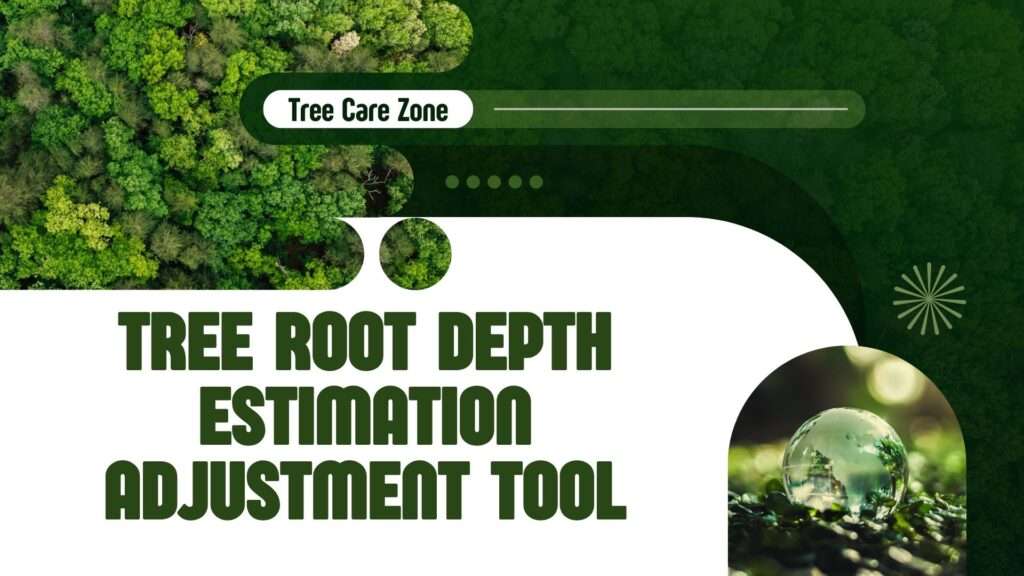 Tree Root Depth Estimation Adjustment Tool