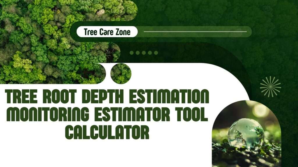 Tree Root Depth Estimation Monitoring Estimator Tool Calculator