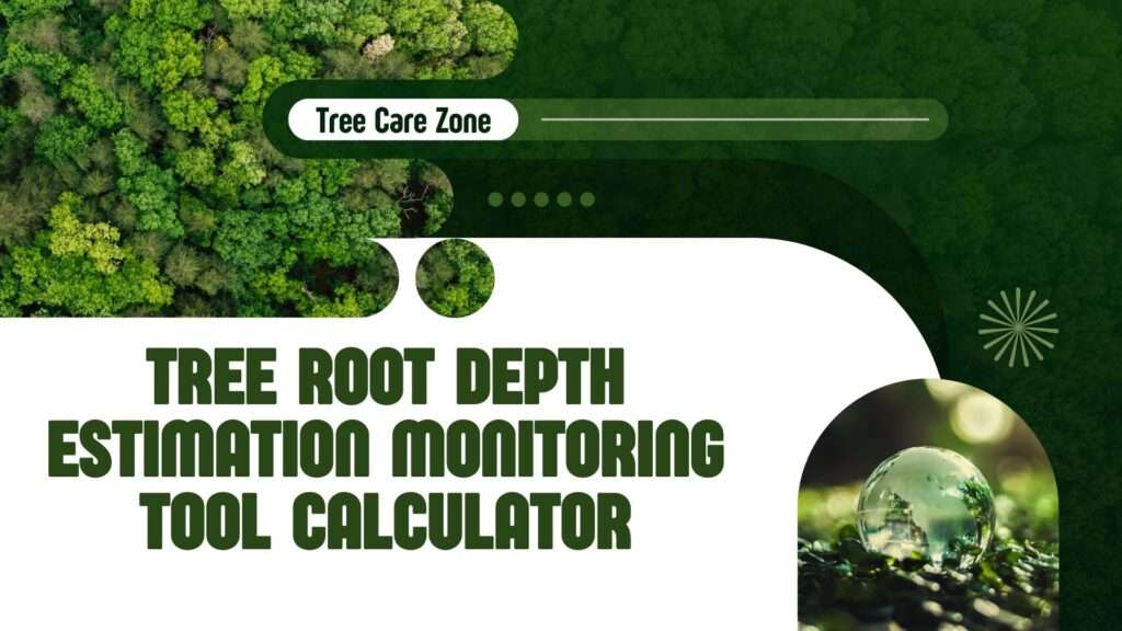 Tree Root Depth Estimation Monitoring Tool Calculator