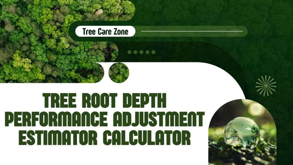 Tree Root Depth Performance Adjustment Estimator Calculator