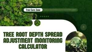 Tree Root Depth Spread Adjustment Monitoring Calculator