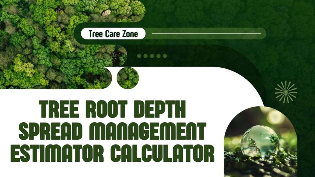 Tree Root Depth Spread Management Estimator Calculator