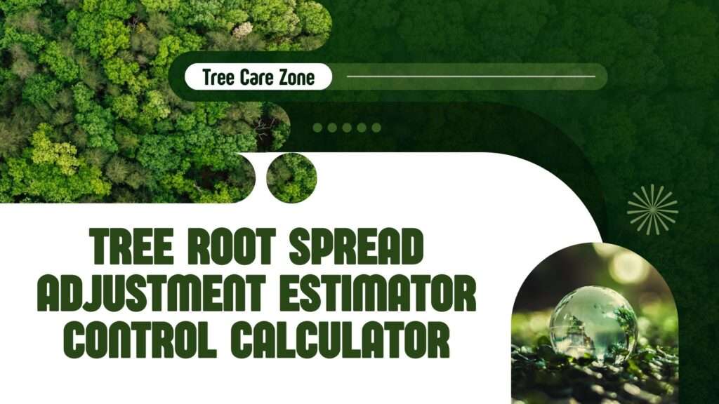 Tree Root Spread Adjustment Estimator Control Calculator