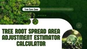 Tree Root Spread Area Adjustment Estimator Calculator