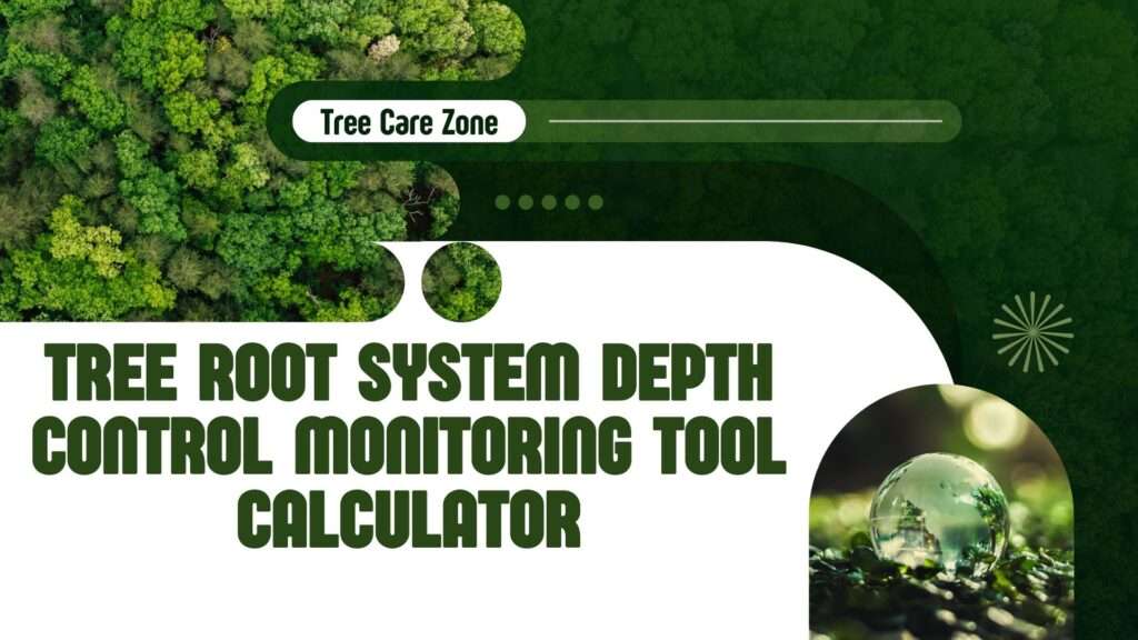 Tree Root System Depth Control Monitoring Tool Calculator