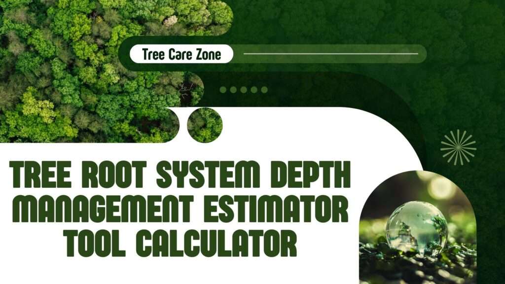 Tree Root System Depth Management Estimator Tool Calculator