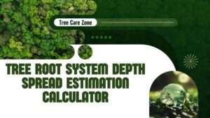 Tree Root System Depth Spread Estimation Calculator