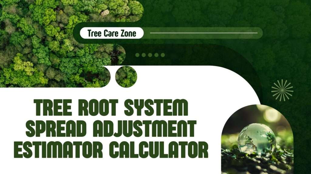Tree Root System Spread Adjustment Estimator Calculator