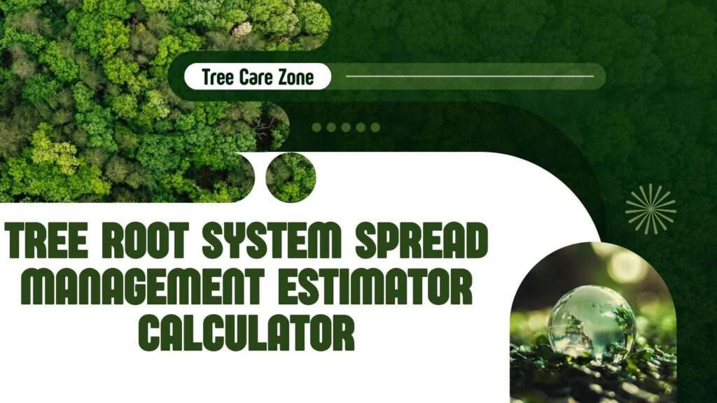 Tree Root System Spread Management Estimator Calculator