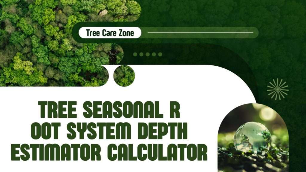 Tree Seasonal Root System Depth Estimator Calculator