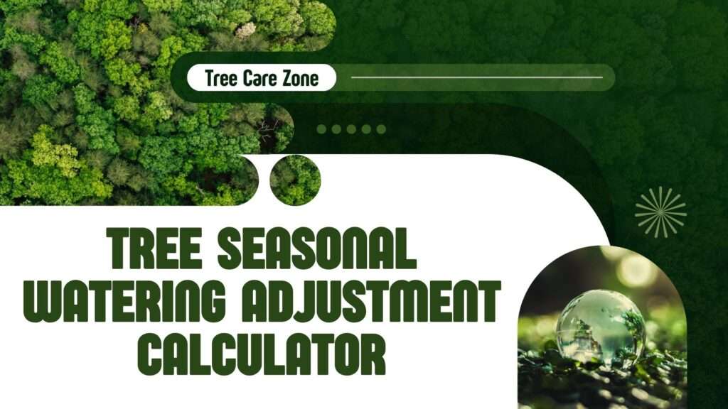 Tree Seasonal Watering Adjustment Calculator