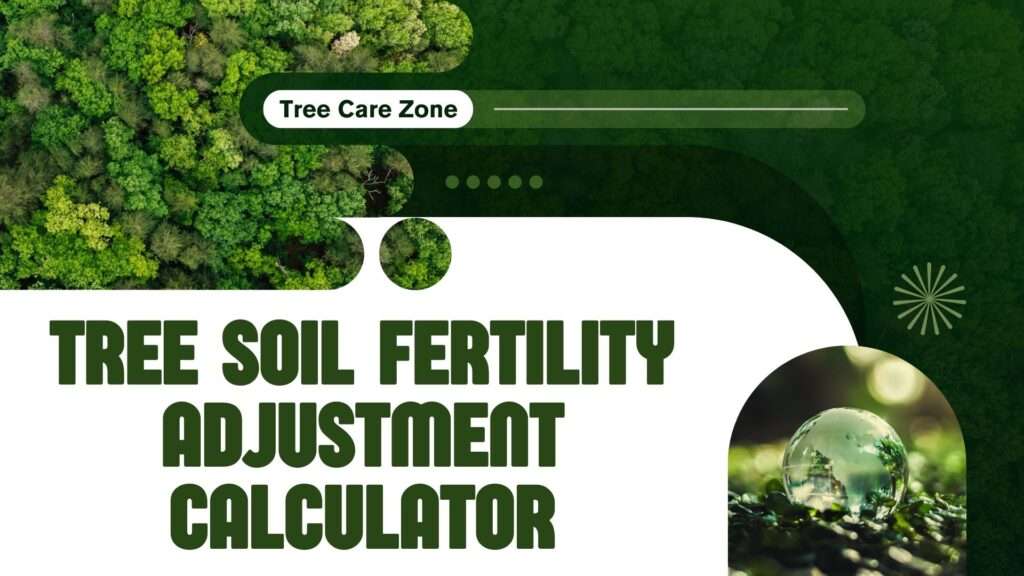 Tree Soil Fertility Adjustment Calculator