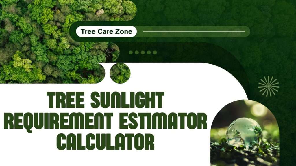 Tree Sunlight Requirement Estimator Calculator