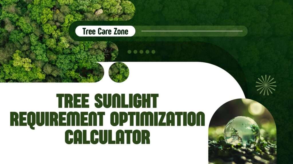 Tree Sunlight Requirement Optimization Calculator