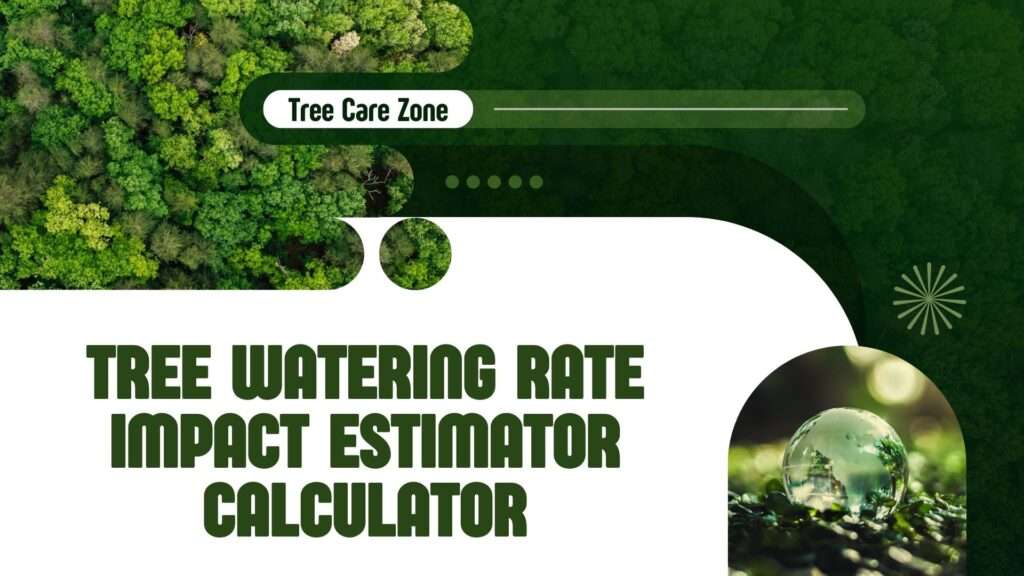 Optimize irrigation with our Tree Watering Rate Impact Estimator Calculator for healthy trees and water conservation.