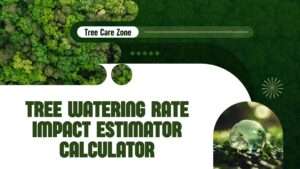 Optimize irrigation with our Tree Watering Rate Impact Estimator Calculator for healthy trees and water conservation.