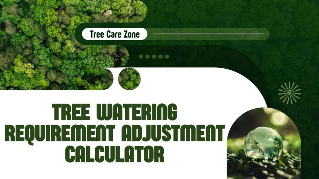 Tree Watering Requirement Adjustment Calculator