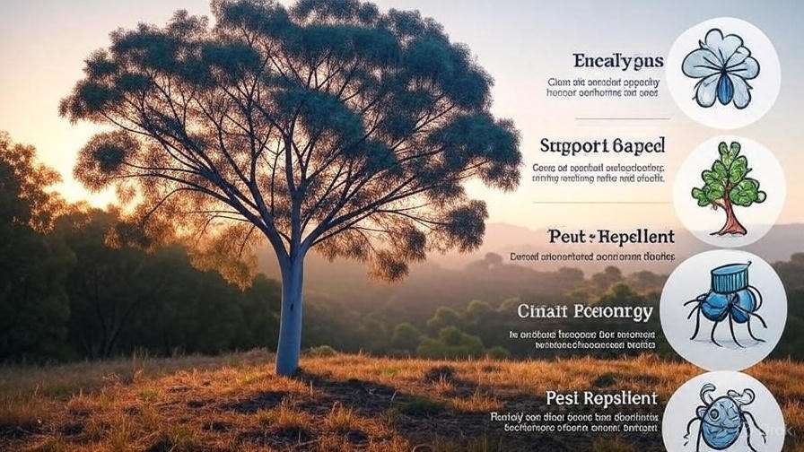 Infographic illustrating the benefits of incorporating native trees into landscaping for ecological and aesthetic advantages.