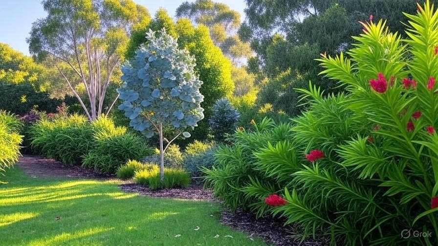 A vibrant garden filled with lush green plants, showcasing a variety of foliage and natural beauty.