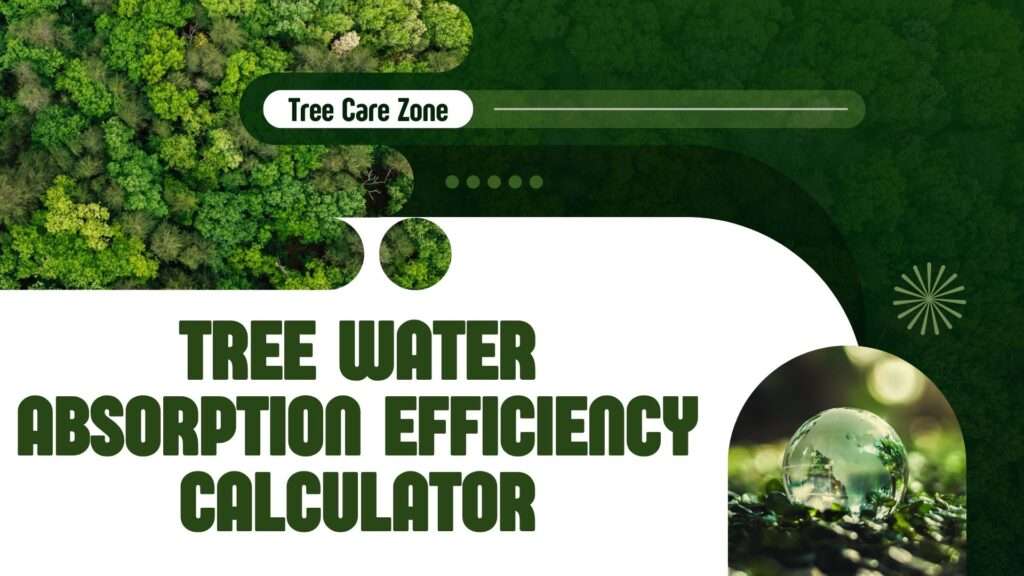 Tree Water Absorption Efficiency Calculator