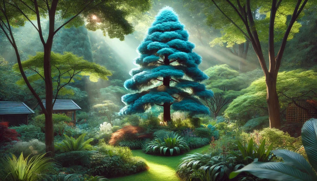 blue tree