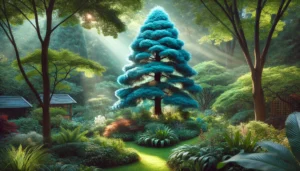 blue tree