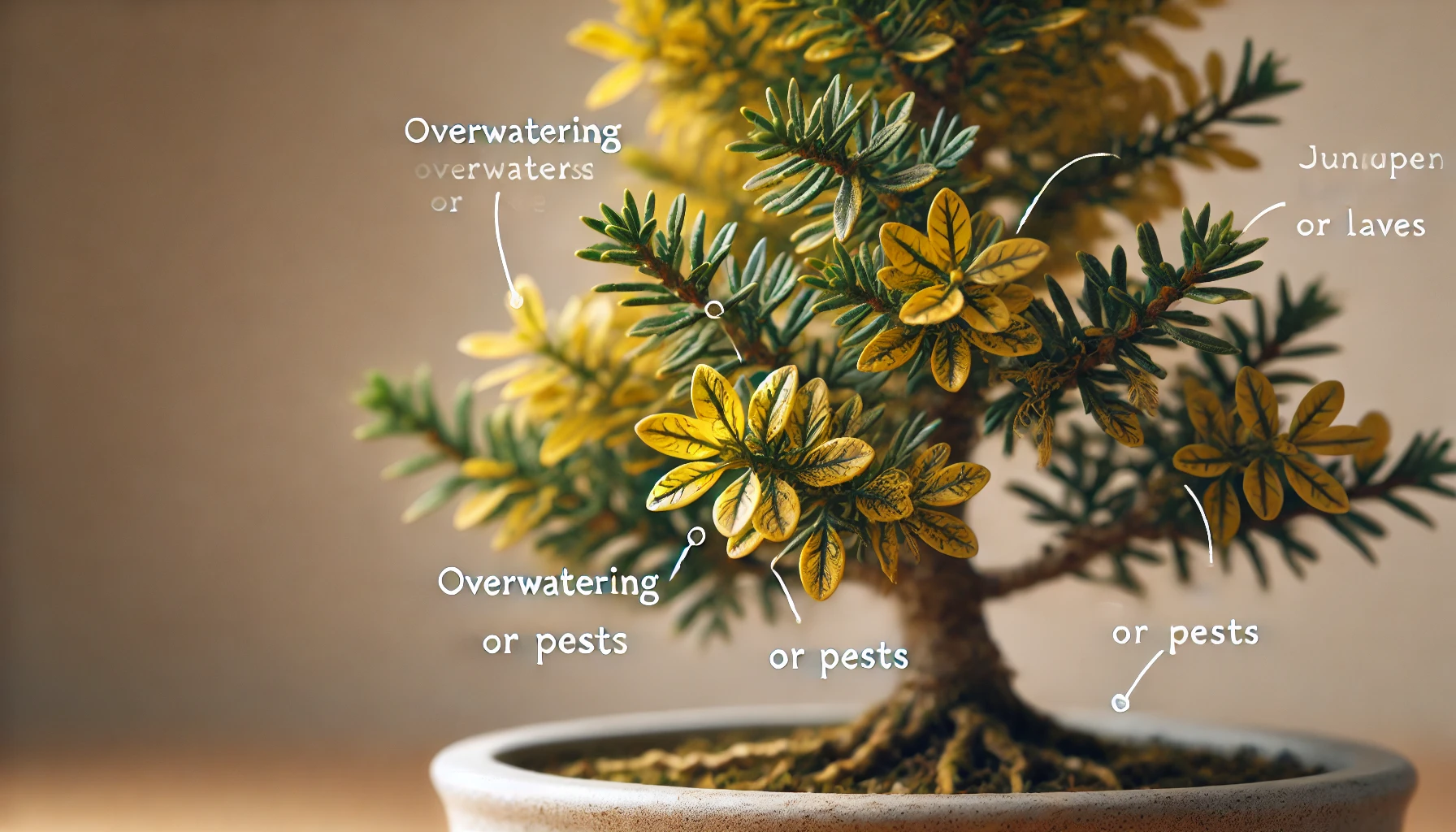 A collection of bonsai trees in decorative flowerpots, showcasing various shapes and sizes, set against a simple background.