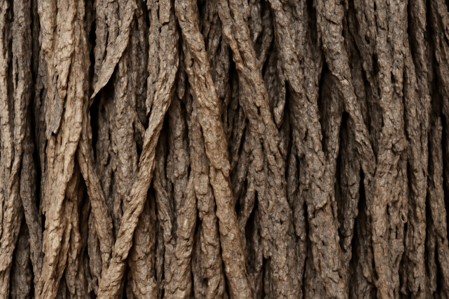 "Old hickory tree with rough bark and large canopy in a natural outdoor setting."