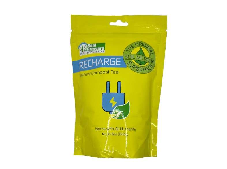 
Real Growers Recharge - Mycorrhizae Instant Compost Tea/Soil Microbes for Plant Growth - 16oz