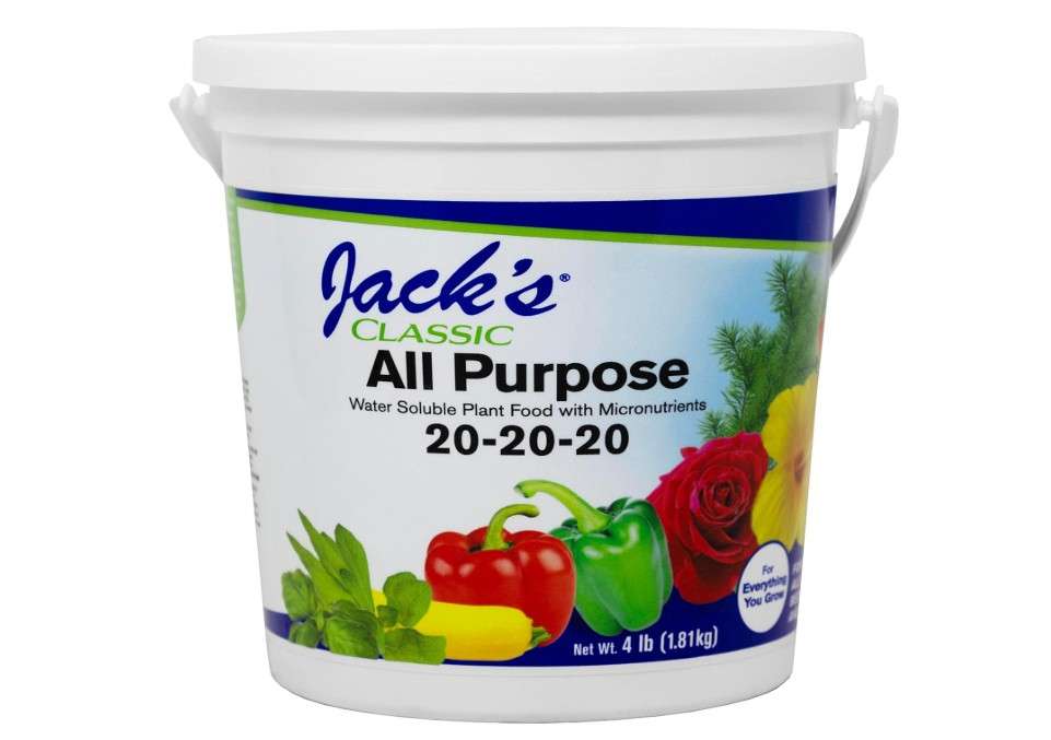 
Jack's Classic 20-20-20 All Purpose Water-Soluble Fertilizer with Micronutrients to Provide General Growth on All Plants