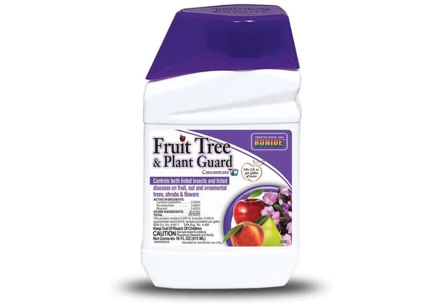 Bonide Fruit Tree & Plant Guard, 16 oz Concentrate, Multi-Purpose Fungicide, Insecticide and Miticide for Home Gardening