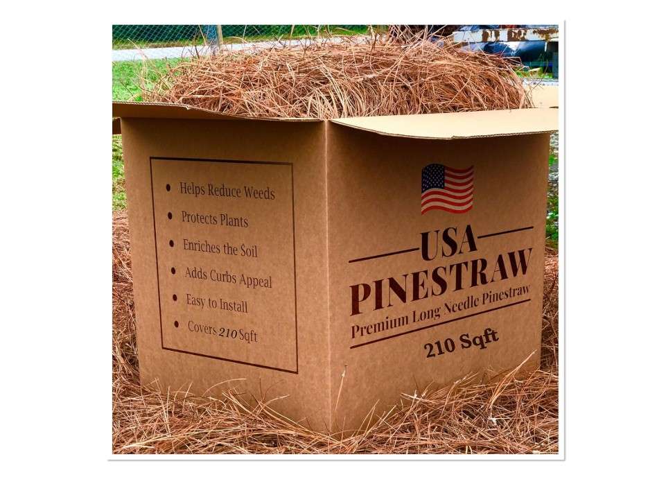 
USA Pine Straw | Premium Pine Needle Mulch - 210 Sqft. (1)