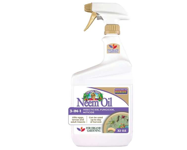 
Bonide Captain Jack's Neem Oil, 32 oz Ready-to-Use Spray, Multi-Purpose Fungicide, Insecticide and Miticide for Organic Gardening