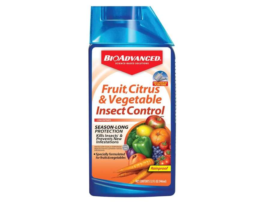 
BIOADVANCED 701520A Fruit, Citrus & Vegetable Insect Control for Edible Gardening Concentrate, 32-Ounce

