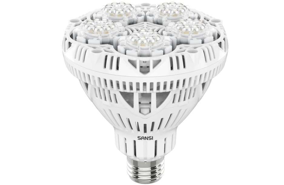 
SANSI Grow Light Bulb with COC Technology, Full Spectrum 24W Grow Lamp (300 Watt Equivalent) with Optical Lens for High PPFD, Perfect for Seeding