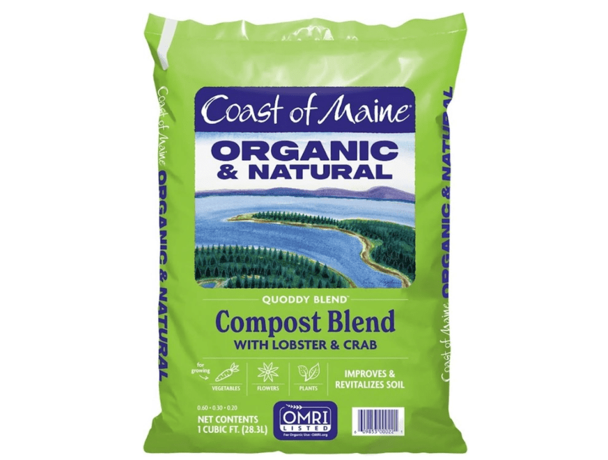 
Coast of Maine Quoddy Blend (1 cu ft) Organic and Natural Compost Blend with Lobster and Crab - Improves and Revitilizes Soil