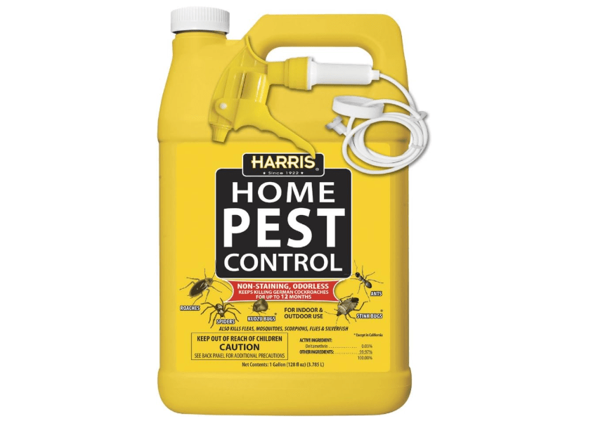 Harris Home Insect Killer, Liquid Gallon Spray with Odorless and Non Staining Residual Formula - Kills Ants, Roaches, Spiders, Kudzu Bugs, Stink Bugs, Fleas