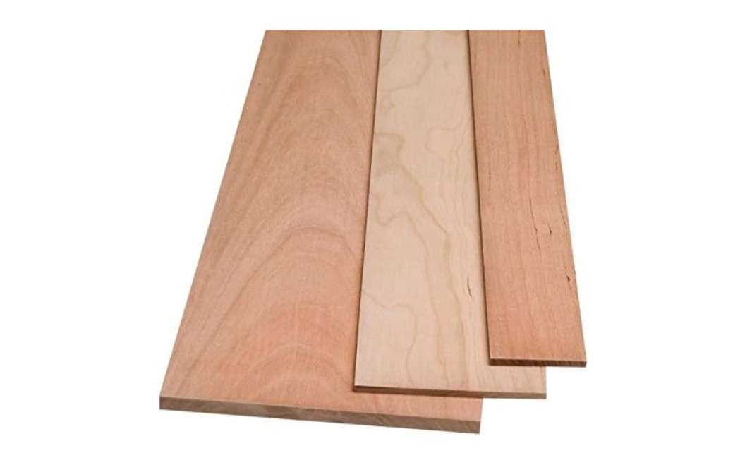 Thin Cherry Wood Boards @ 1/4" x 4" x 24" Each (2 Pack). Great for Scroll Sawing, Laser Cutting, or General Shelves and Craft Fun