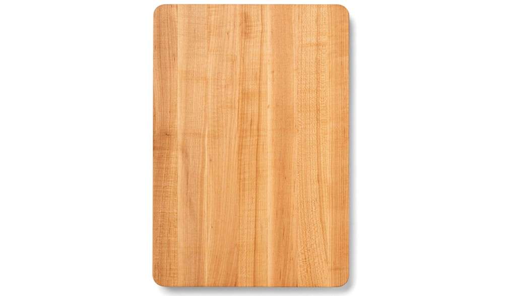 John Boos Chop-N-Slice Series Rectangular Wooden Maple Cutting Board 16”x10” – 1” Thick, 4.5-lb Reversible Butcher Block with Eased Corners, Edge-Grain 