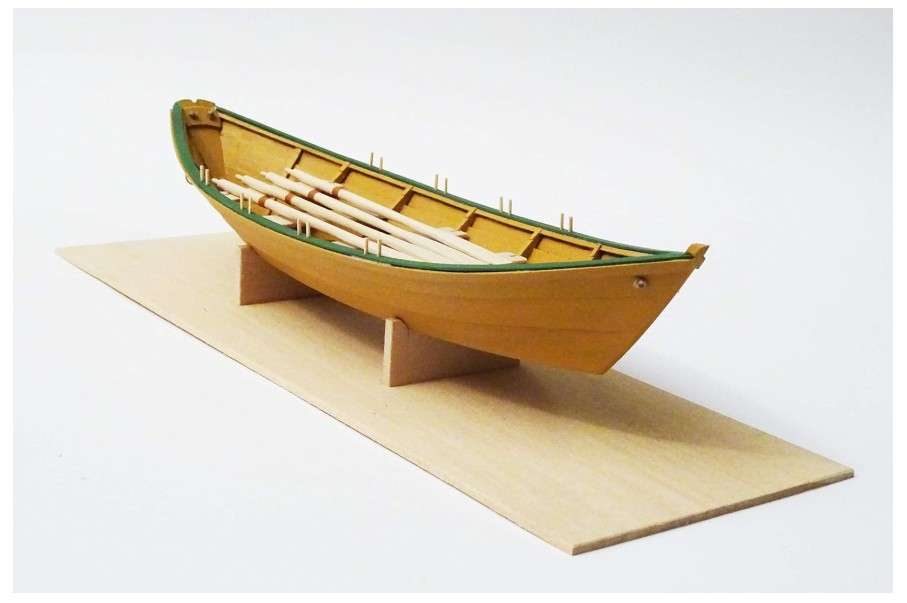 
Model Shipways Lowell Grand Banks Dory 1:24 Scale Wooden Ship Model Kit – Beginner Level 1 – Complete Craft Kit for Adults with Tools, Paint, and Glue Included