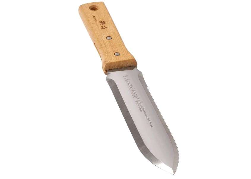 NISAKU NJP650 The Original Hori Hori Namibagata Japanese Stainless Steel Weeding Knife, 7.25-Inch Blade