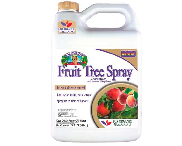  Bonide Captain Jack's Fruit Tree Spray, 128 oz Concentrate, Insect & Disease Control Spray for Organic Gardening